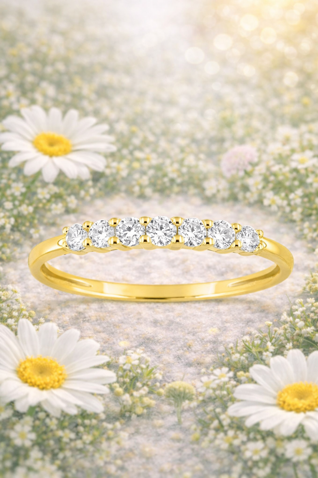 Bijou en or 375 avec oxyde de zirconium