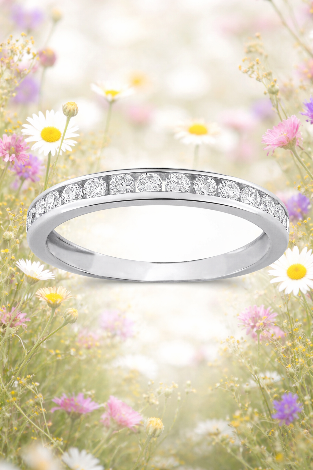 Bijou en or 375 avec oxyde de zirconium