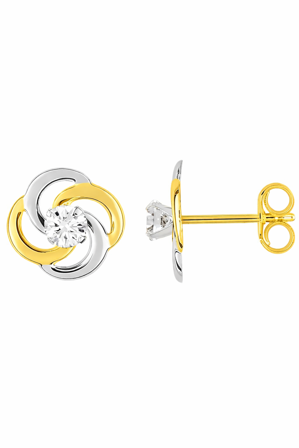 Bijou en or 375 avec oxyde de zirconium