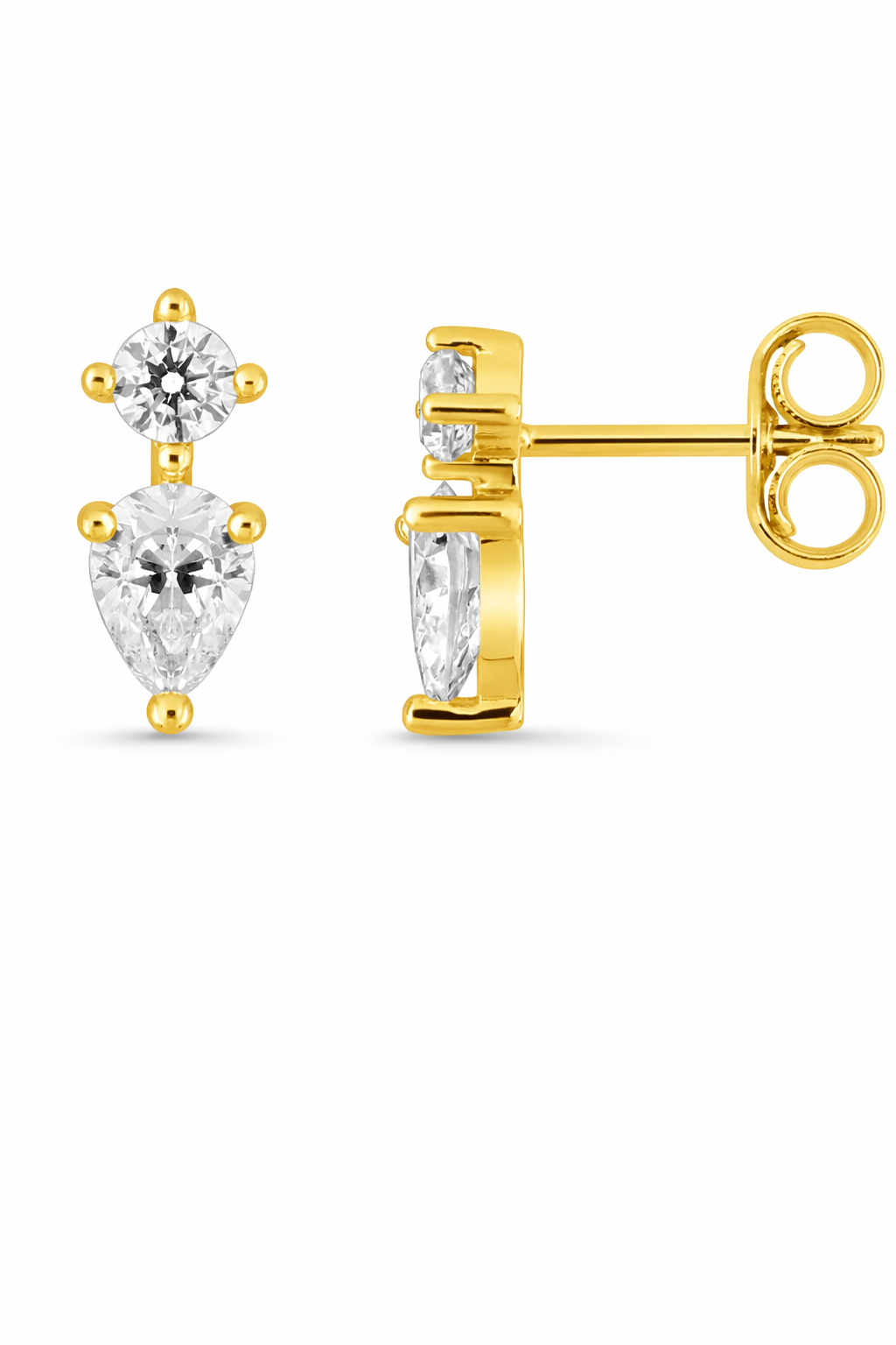 Bijou en or 375 avec oxyde de zirconium