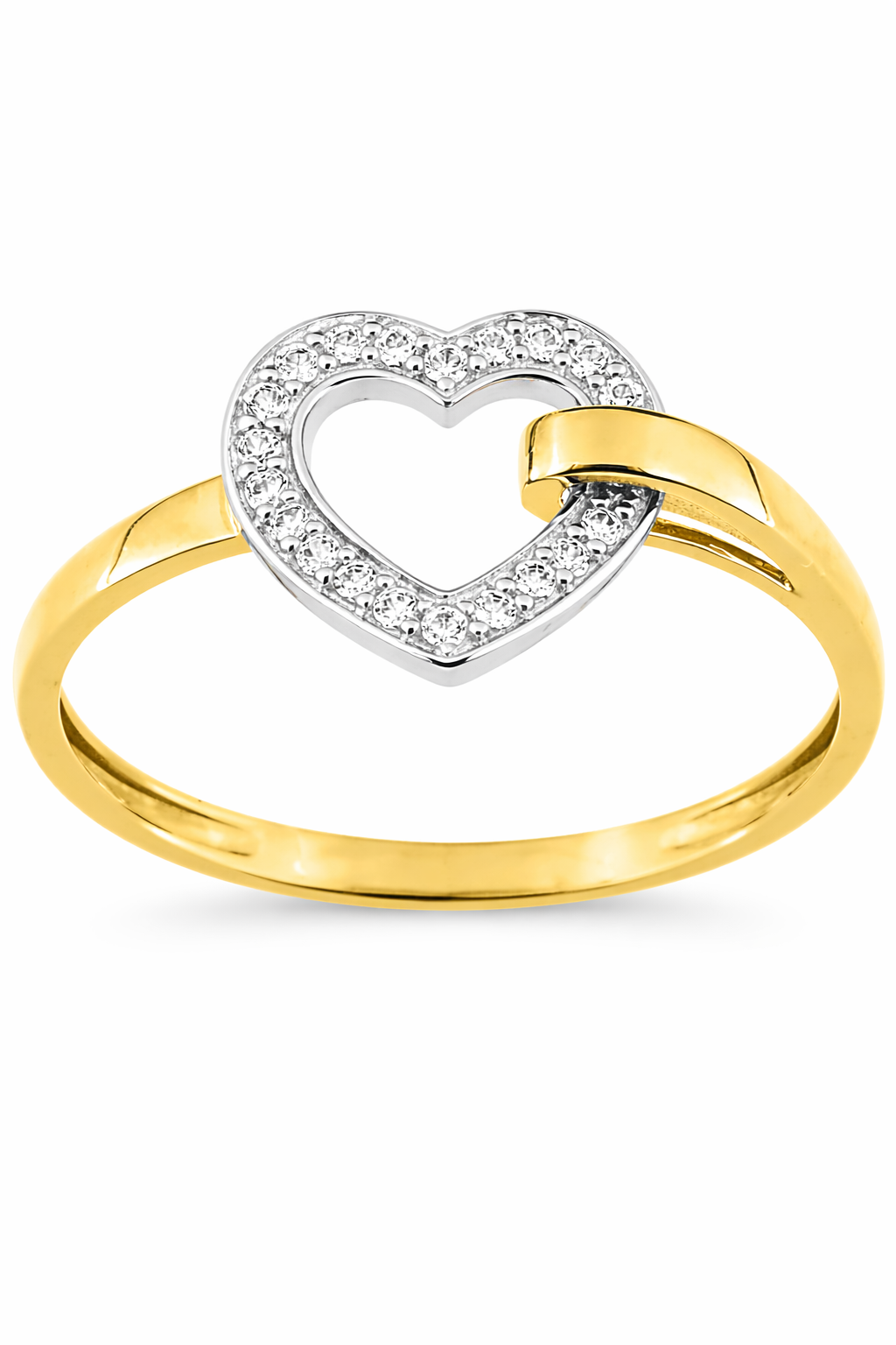 Bijou en or 375 avec oxyde de zirconium