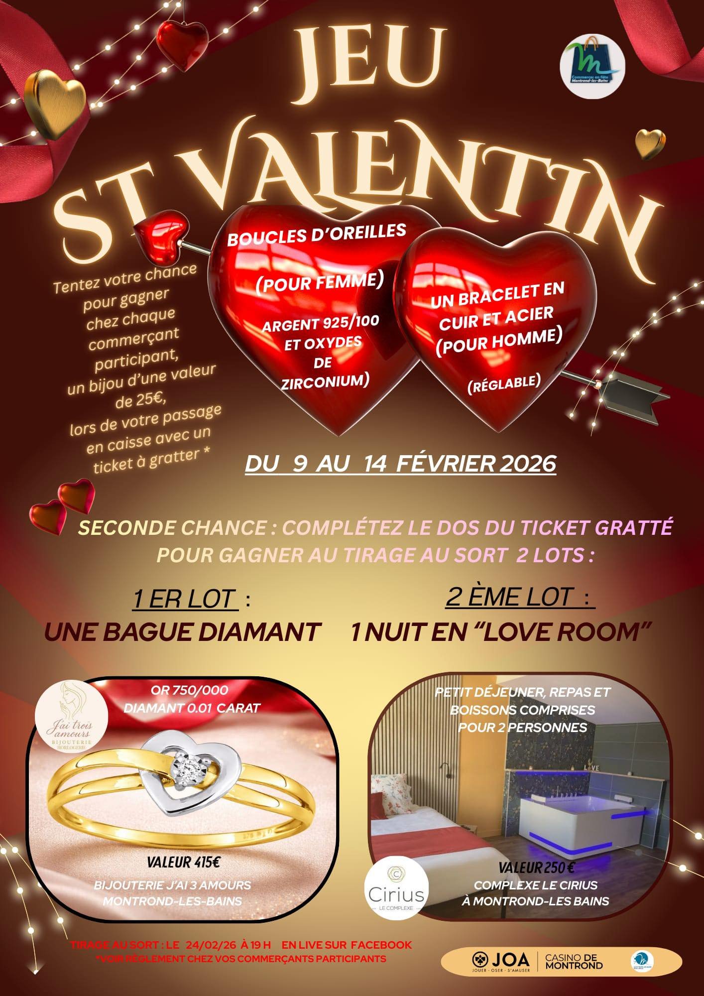 Affiche du jeu Saint-Valentin 2026 à Montrond-les-Bains